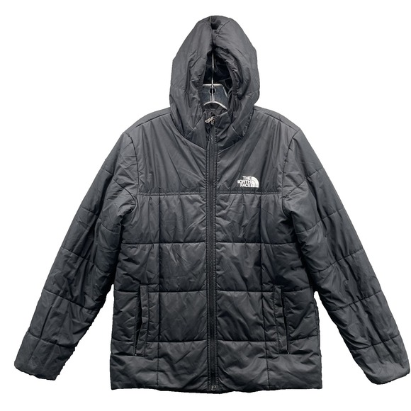 The North Face Reversible Puffer Jacket Youth Boy's XL Camp Hike Gorpcore Winter - Picture 1 of 13